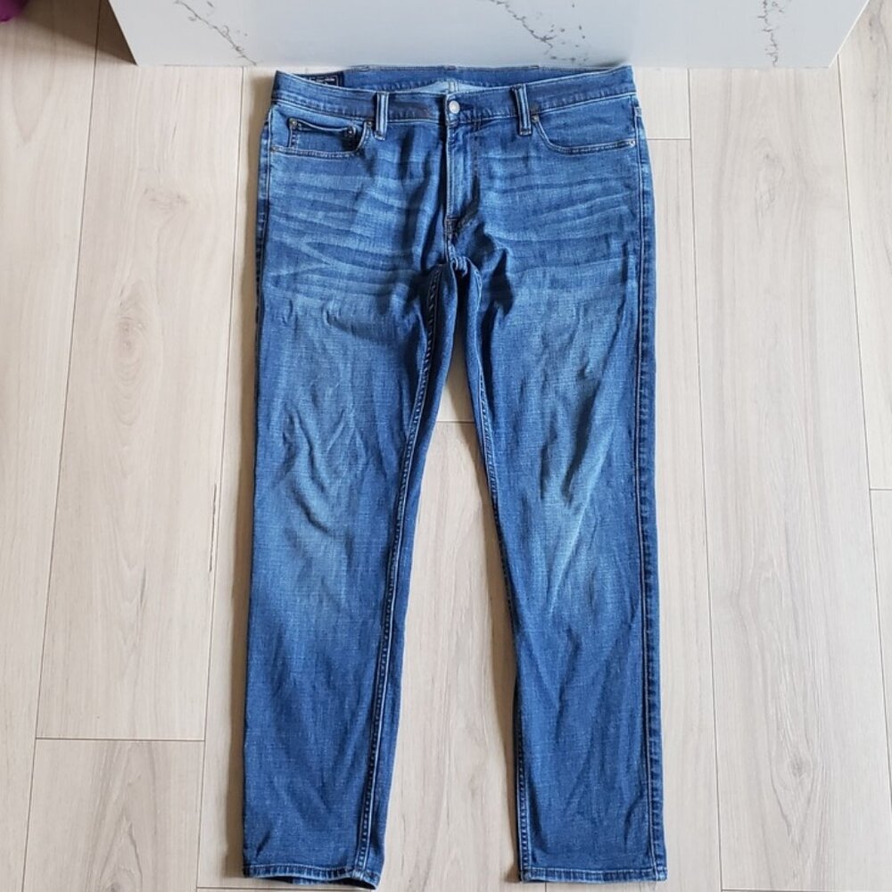 Abercrombie Fitch Jeans Mens 36x32 Medium Wash Felix Super Slim Denim